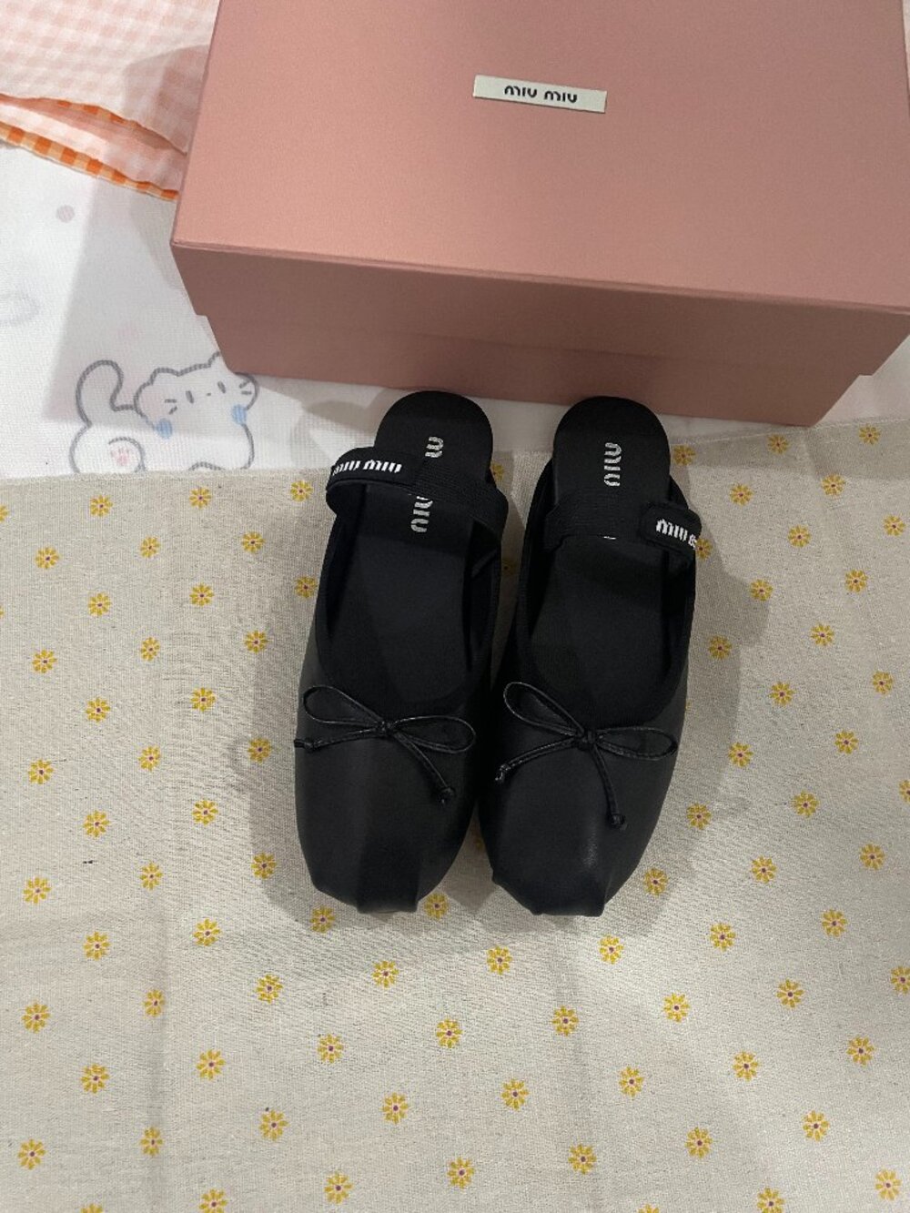 Miu Miu Bow-Detailed Mary Jane Mules